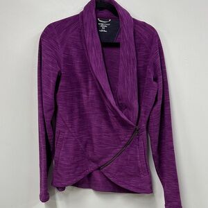 Exofficio Vibrant Purple Zip-Up Cardigan